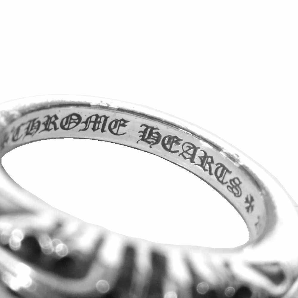 CHROME HEARTS クロムハーツ（原本無） BABY CLASSIC RING K&T ベビー ベイビー クラシック リング シルバー系 7号程度【中古】