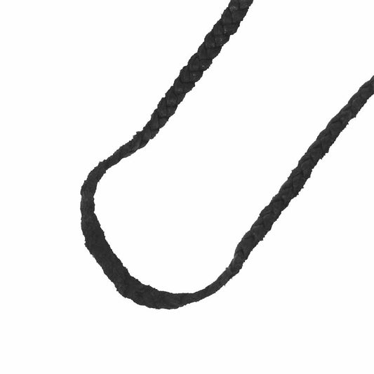 CHROME HEARTS クロムハーツ（原本無） LEATHER BRAID レザーブレード シルバー925 ブラック系【中古】