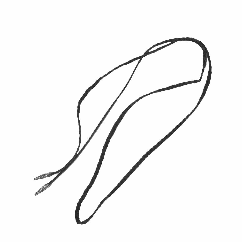 CHROME HEARTS クロムハーツ（原本無） LEATHER BRAID レザー ブレード シルバー925 ブラック系 シルバー系【中古】