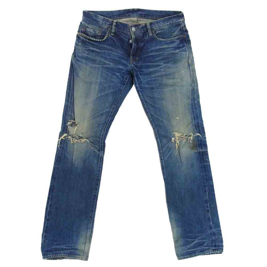 HYSTERIC GLAMOUR ヒステリックグラマー 4AP-2684 スタッズ デニムパンツ インディゴブルー系 34【中古】
