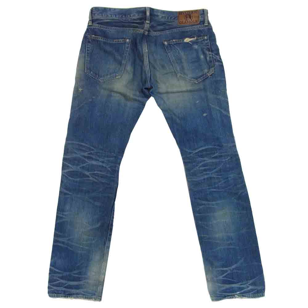 HYSTERIC GLAMOUR ヒステリックグラマー 4AP-2684 スタッズ デニムパンツ インディゴブルー系 34【中古】