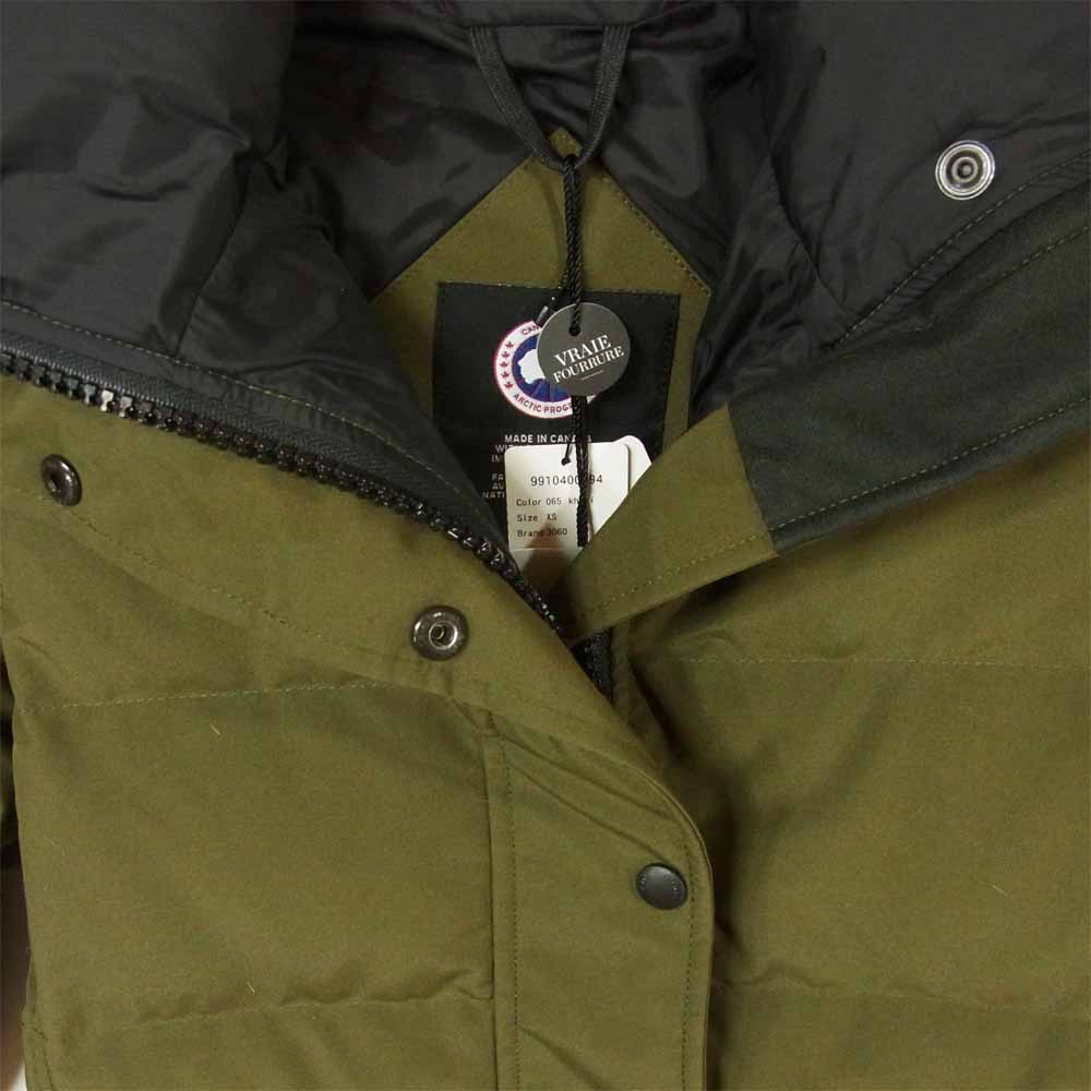CANADA GOOSE カナダグース 2302JL 国内正規品 MACKENZIE PARKA マッケンジー パーカ ダウン ジャケット カーキ系 XS【新古品】【未使用】【中古】
