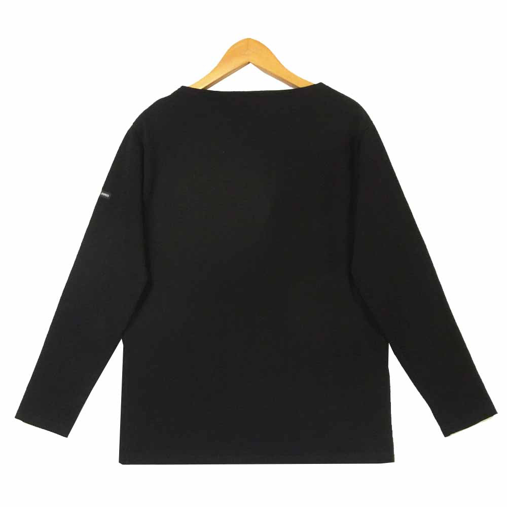 SAINT JAMES セントジェームス OUESSANT ウエッソン 無地 長袖 カットソー フランス製 ブラック系 S【美品】【中古】