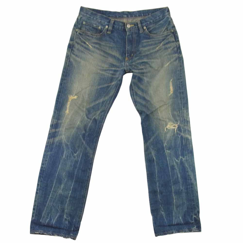 SOPHNET. ソフネット SOPH-100062 X-146 ダメージ加工 デニムパンツ インディゴブルー系 M【中古】