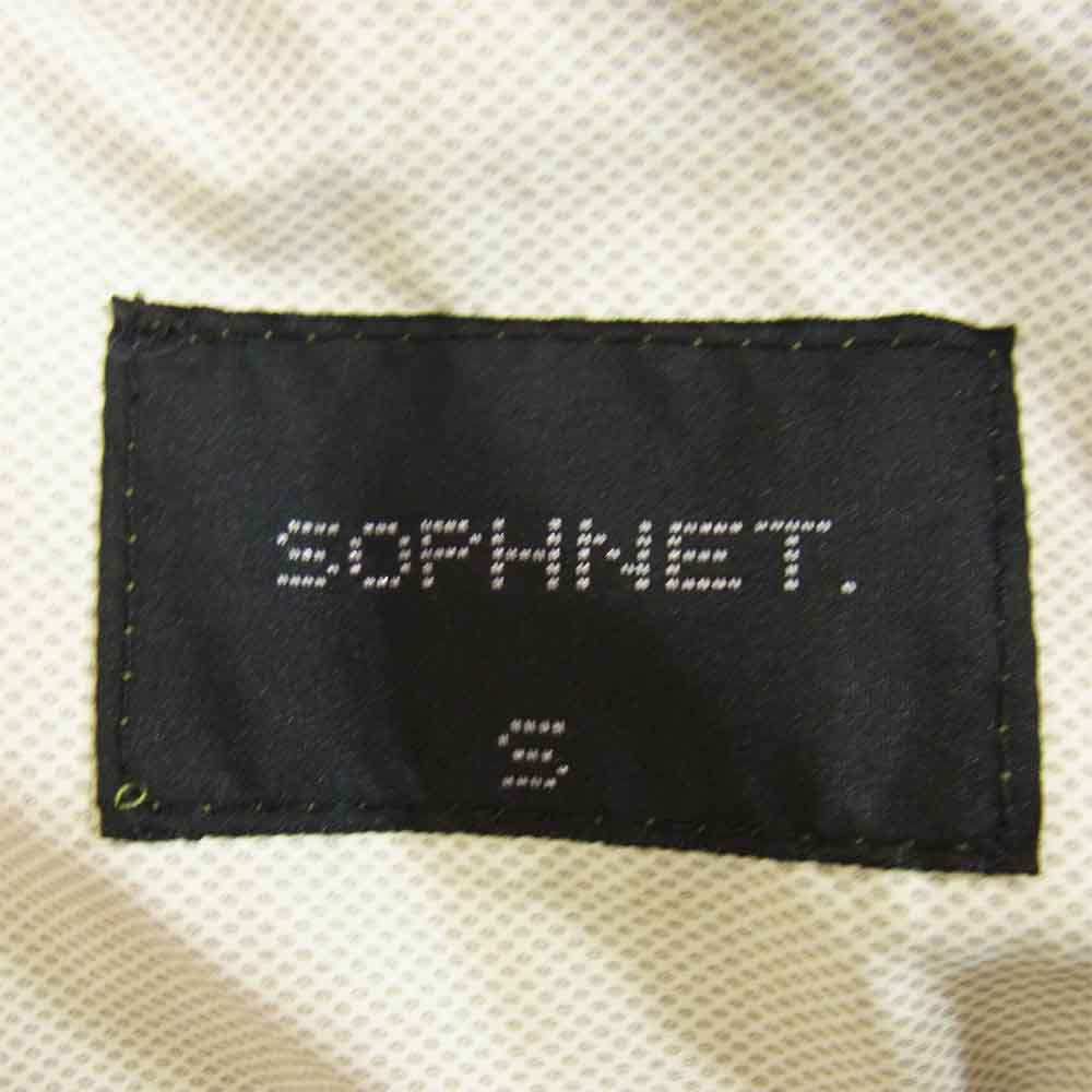 SOPHNET. ソフネット SHOP-70027 ナイロン ジップ パーカー ジャケット カーキ系 S【中古】