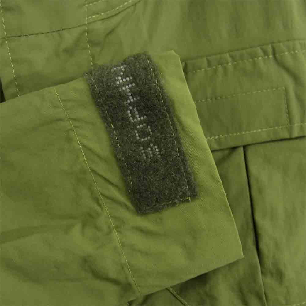 SOPHNET. ソフネット SHOP-70027 ナイロン ジップ パーカー ジャケット カーキ系 S【中古】