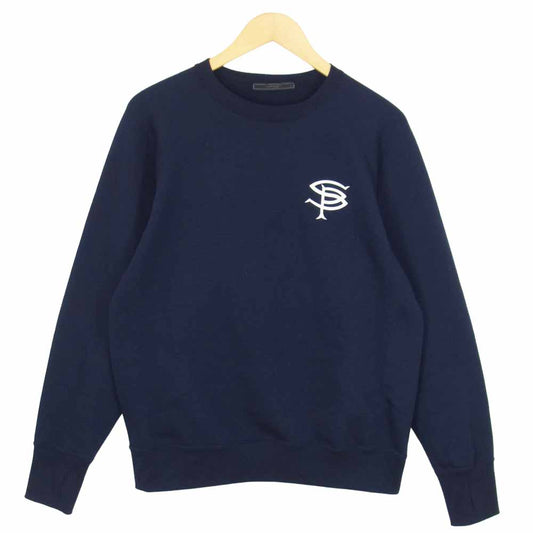 SOPHNET. ソフネット SOPH-123109 THERMASTAT CREW NECK SWEAT クルーネック スウェット ネイビー系 L【中古】
