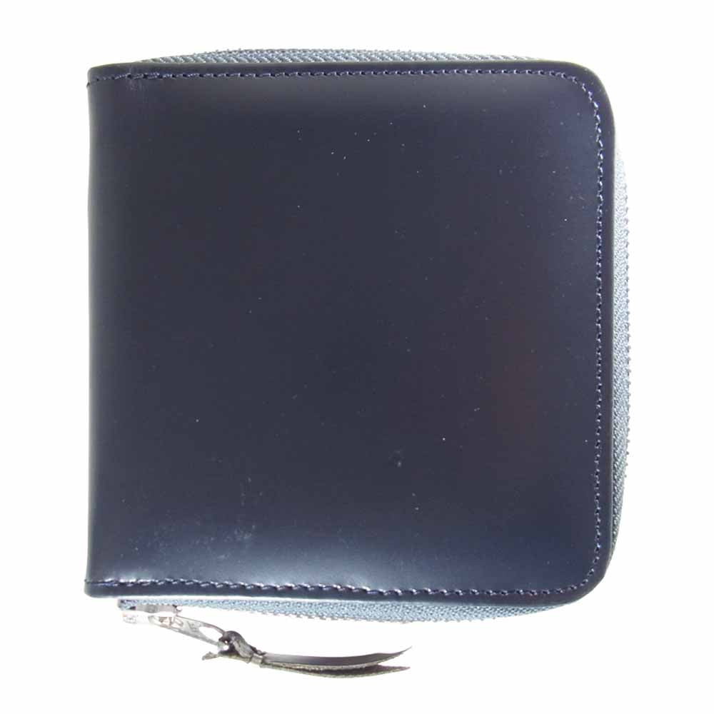 SOPHNET. ソフネット LEATHER ZIP WALLET ジップ ウォレット 財布 ダークグレー系【中古】