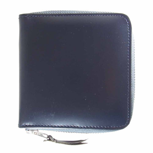 SOPHNET. ソフネット LEATHER ZIP WALLET ジップ ウォレット 財布 ダークグレー系【中古】