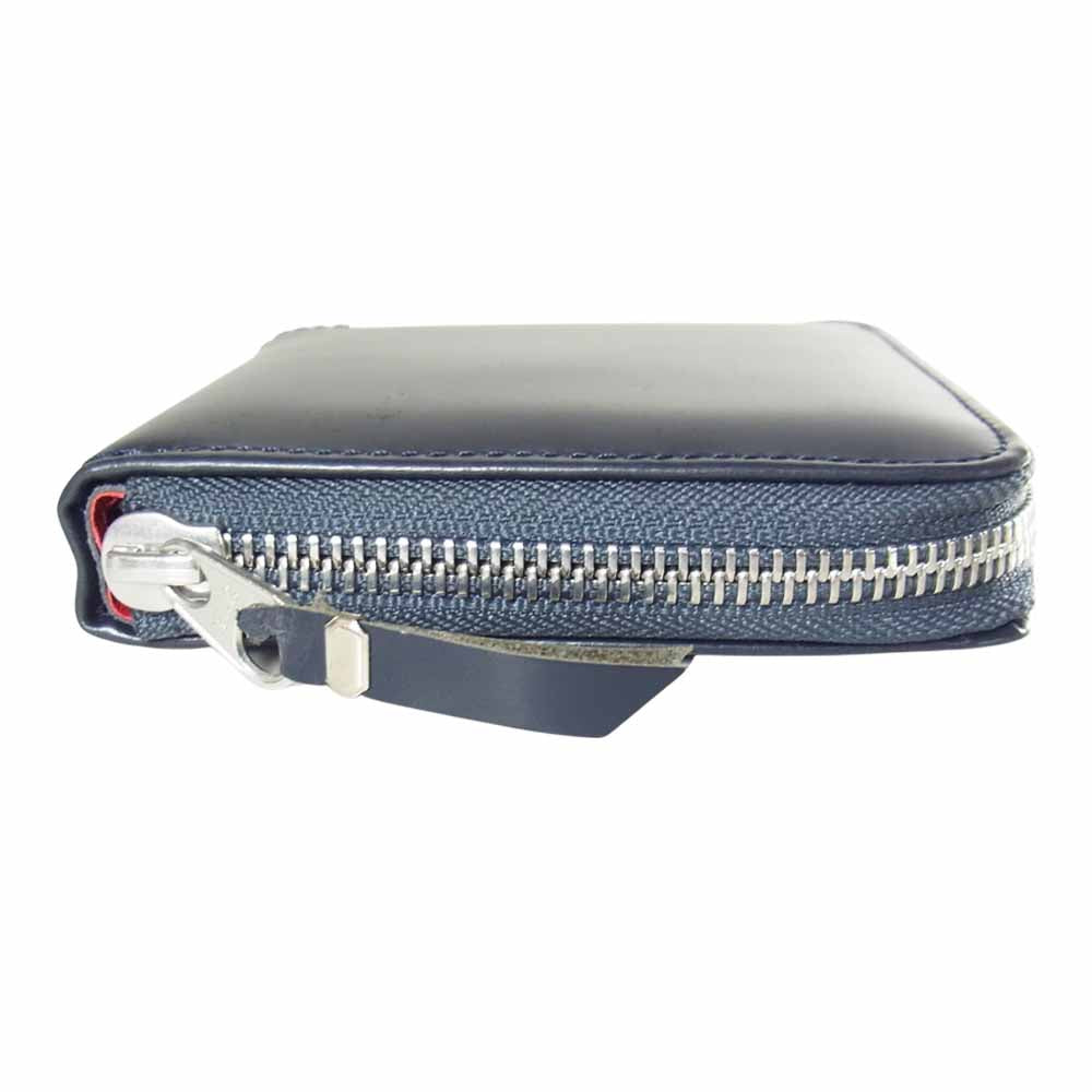 SOPHNET. ソフネット LEATHER ZIP WALLET ジップ ウォレット 財布 ダークグレー系【中古】
