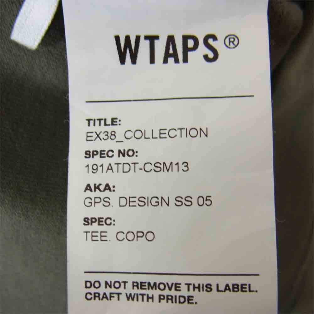 WTAPS ダブルタップス 191ATDT-CSM13 GPS DESIGN TEE デザイン Tシャツ カーキ系 2【中古】