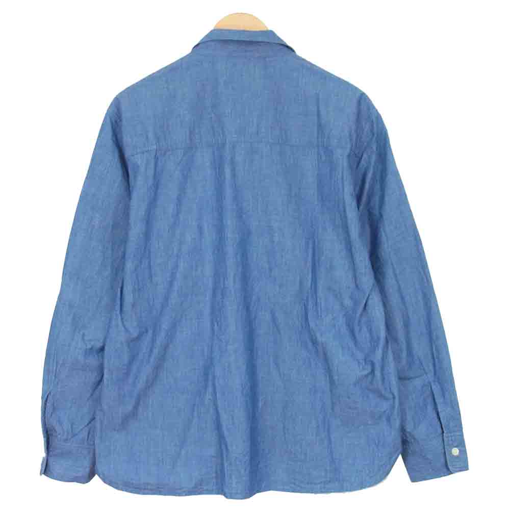 WTAPS ダブルタップス 181BRDT-SHM02 CELL LS SHIRT セル ロングスリーブ シャツ インディゴブルー系 M【中古】