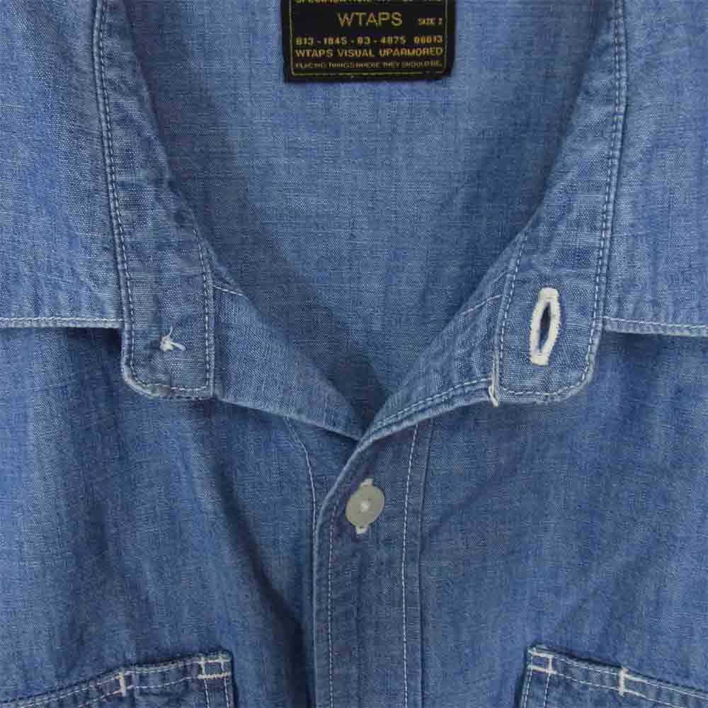 WTAPS ダブルタップス 172WVDT-SHM04 SEAGULL SHIRT シーガル シャツ インディゴブルー系 M【中古】