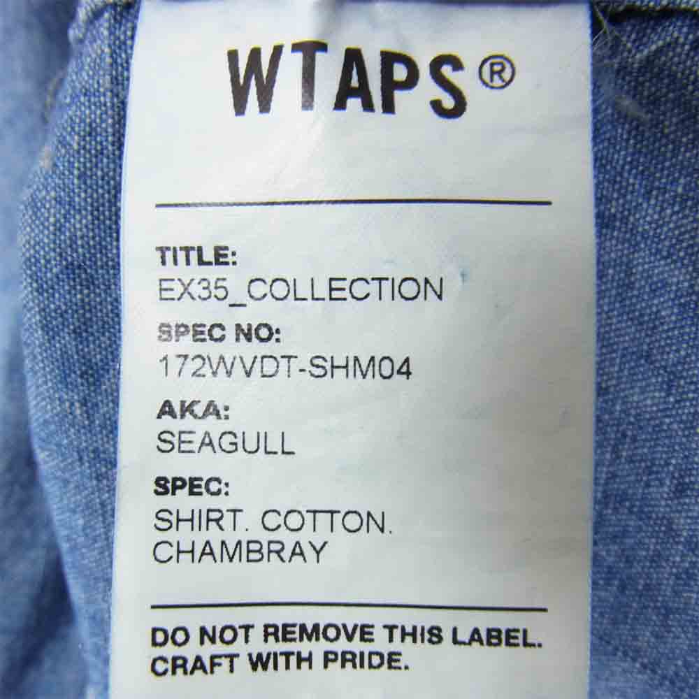WTAPS ダブルタップス 172WVDT-SHM04 SEAGULL SHIRT シーガル シャツ インディゴブルー系 M【中古】