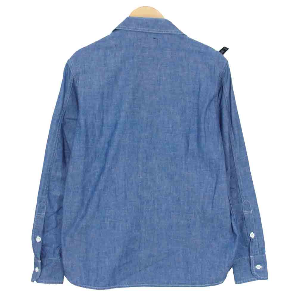 WTAPS ダブルタップス 162GWDT-SHM11 DECK CHAMBRAY LS デッキ シャンブレー ロングスリーブ シャツ インディゴブルー系 M【中古】