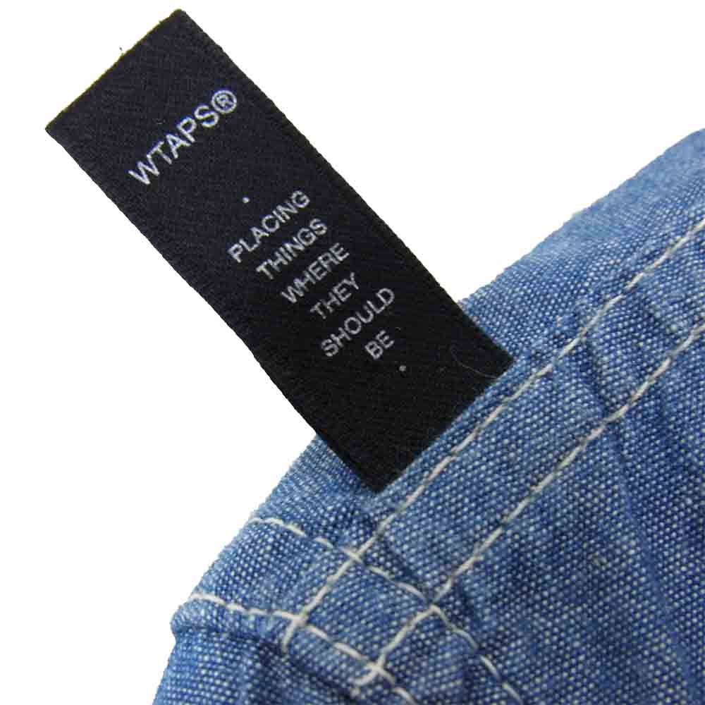 WTAPS ダブルタップス 162GWDT-SHM11 DECK CHAMBRAY LS デッキ シャンブレー ロングスリーブ シャツ インディゴブルー系 M【中古】