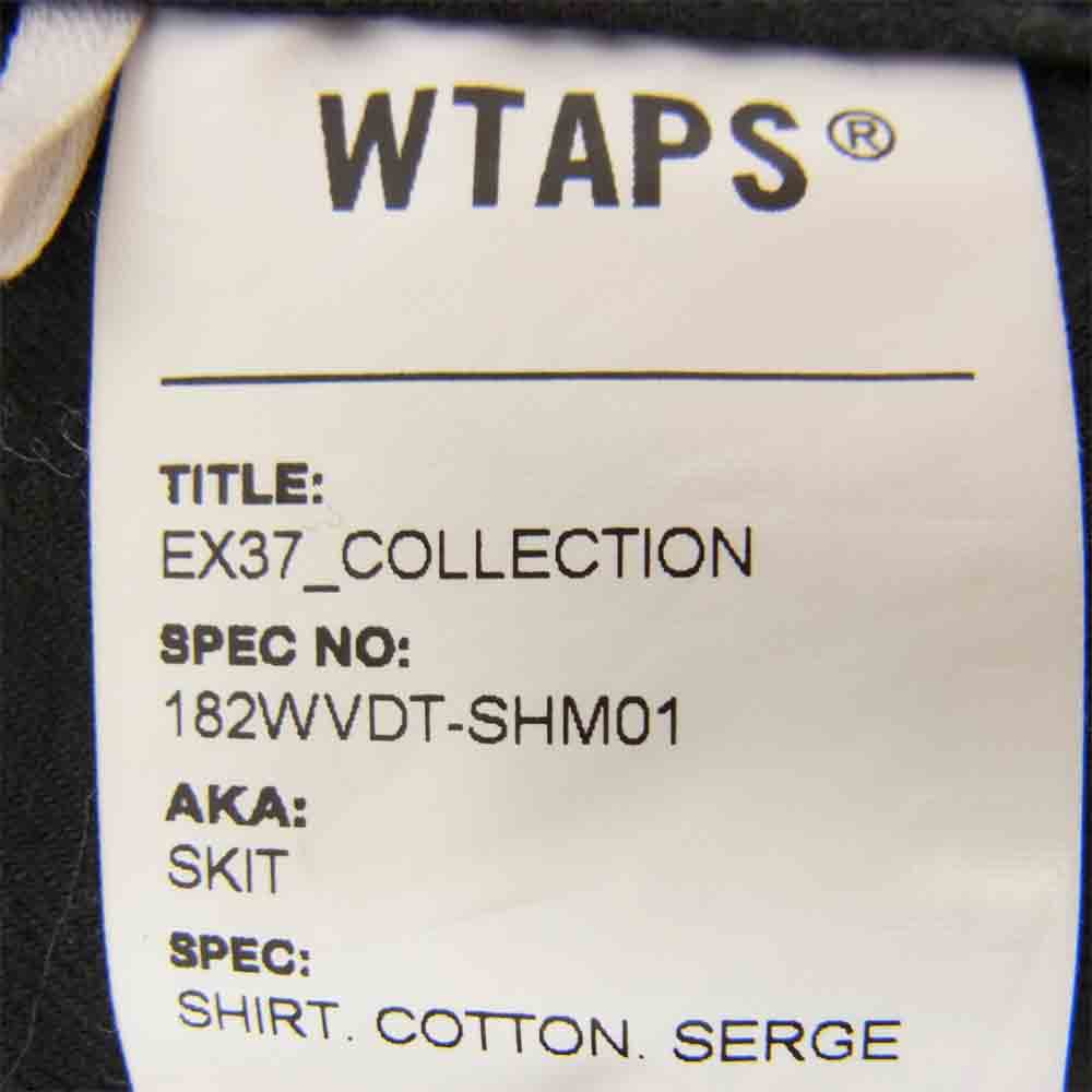 WTAPS ダブルタップス 182WVDT-SHM01 SKIT SHIRT スキット シャツ ダークグレー系 M【中古】