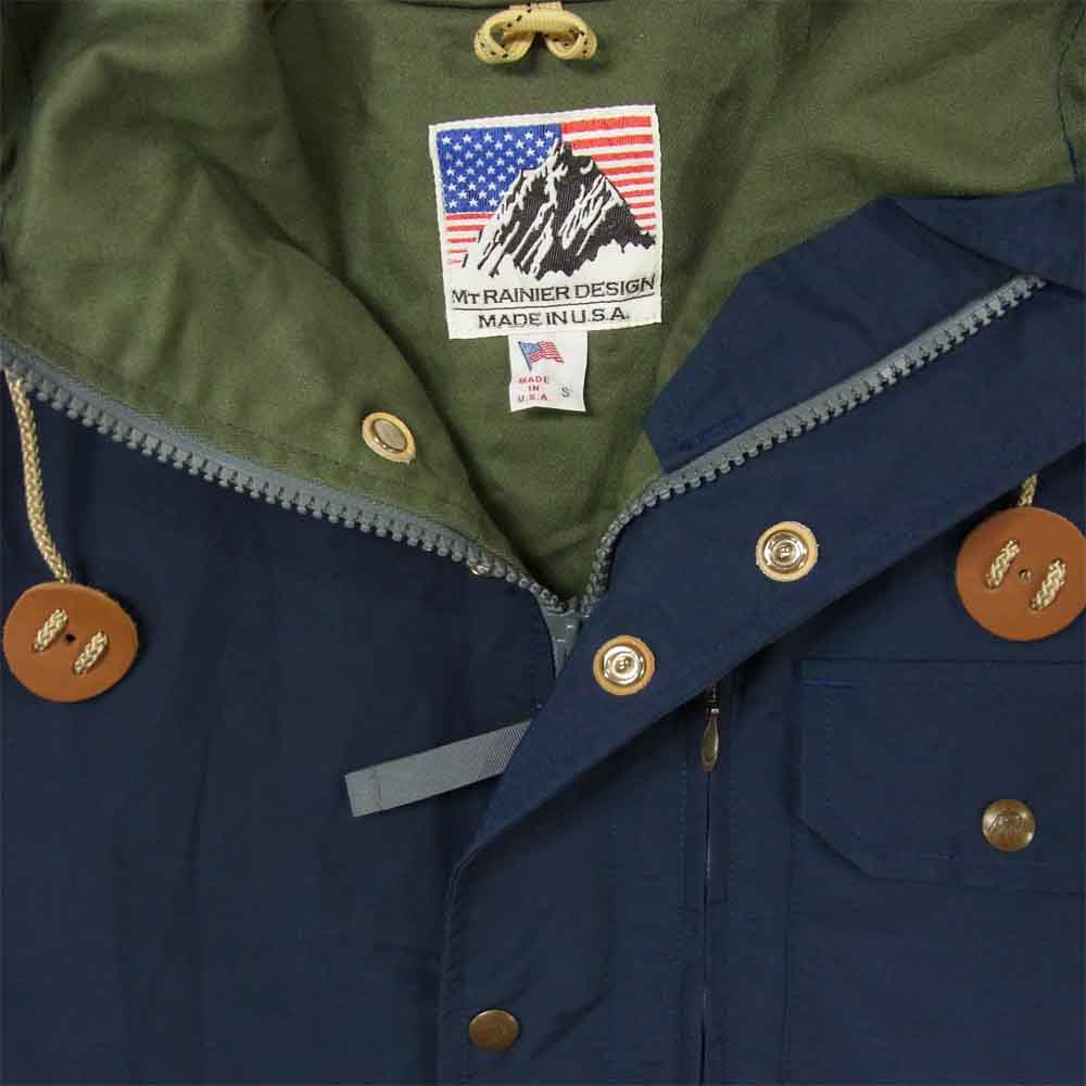 Mt RAINIER DESIGN マウントレイニアデザイン 60/40クロス MOUNTAIN PARKA マウンテン パーカー USA製 ネイビー系 S【中古】