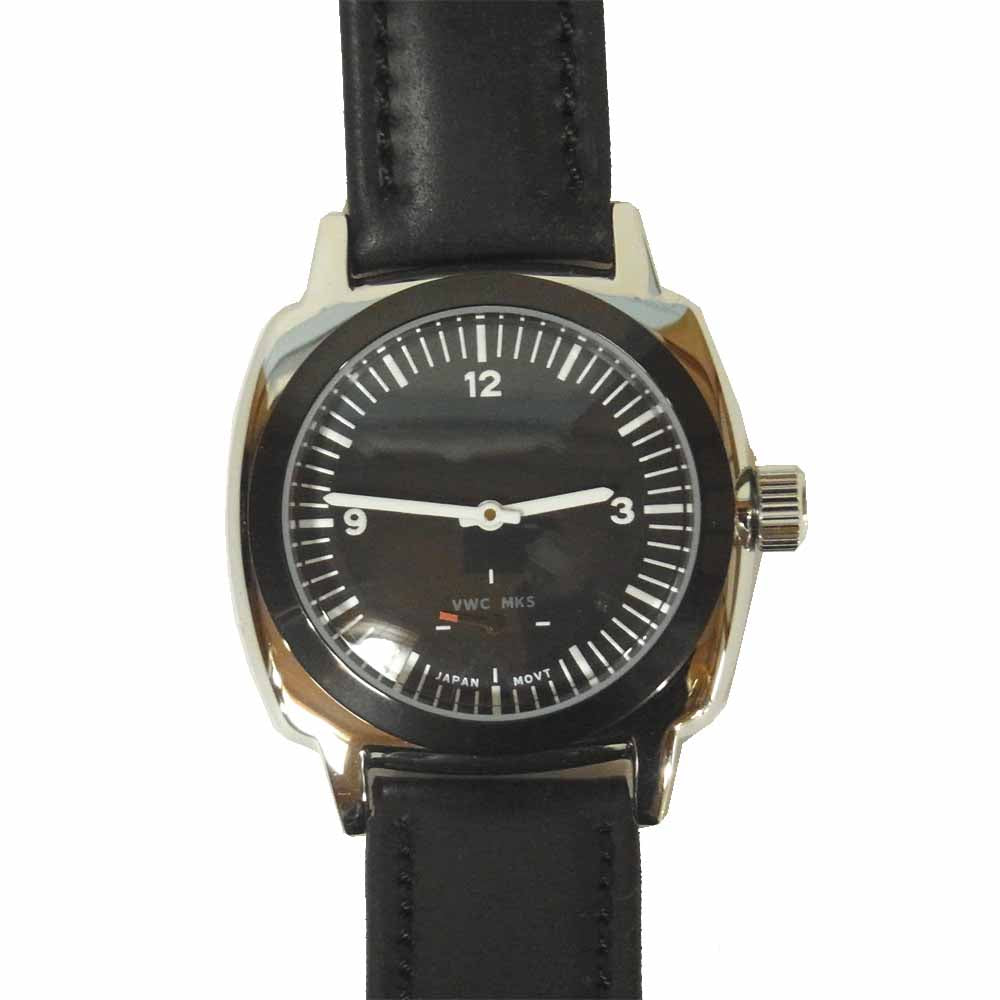 ヴァーグウォッチカンパニー × MAKERS メイカーズ 100本限定 FLUID CORDVAN BELT WATCH 腕時計 ブラック系【中古】