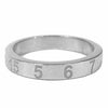 MAISON MARGIELA メゾンマルジェラ SM1UQ0040 POLISHED SILVER NUMBERS LOGO RING ナンバー ロゴ リング シルバー系 21号【極上美品】【中古】