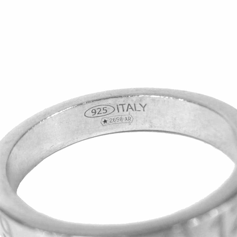 MAISON MARGIELA メゾンマルジェラ SM1UQ0040 POLISHED SILVER NUMBERS LOGO RING ナンバー ロゴ リング シルバー系 21号【極上美品】【中古】