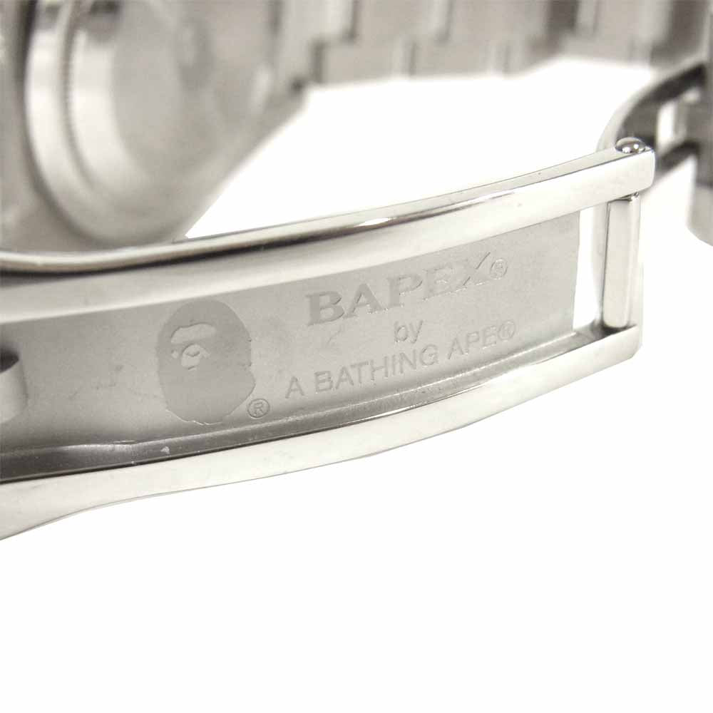 A BATHING APE アベイシングエイプ 1H30-182-015 TYPE 1 BAPEX NO DATE 自動巻き 腕時計 ブラック系 シルバー系【新古品】【未使用】【中古】