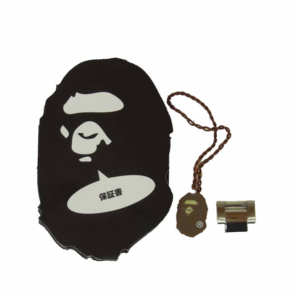 A BATHING APE アベイシングエイプ 1H30-182-015 TYPE 1 BAPEX NO DATE 自動巻き 腕時計 ブラック系 シルバー系【新古品】【未使用】【中古】