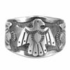 THE FLAT HEAD ザフラットヘッド F-JRTB01 HANDMADE THUNDERBIRD RING ハンドメイド サンダーバード リング シルバー系 22号程度【中古】