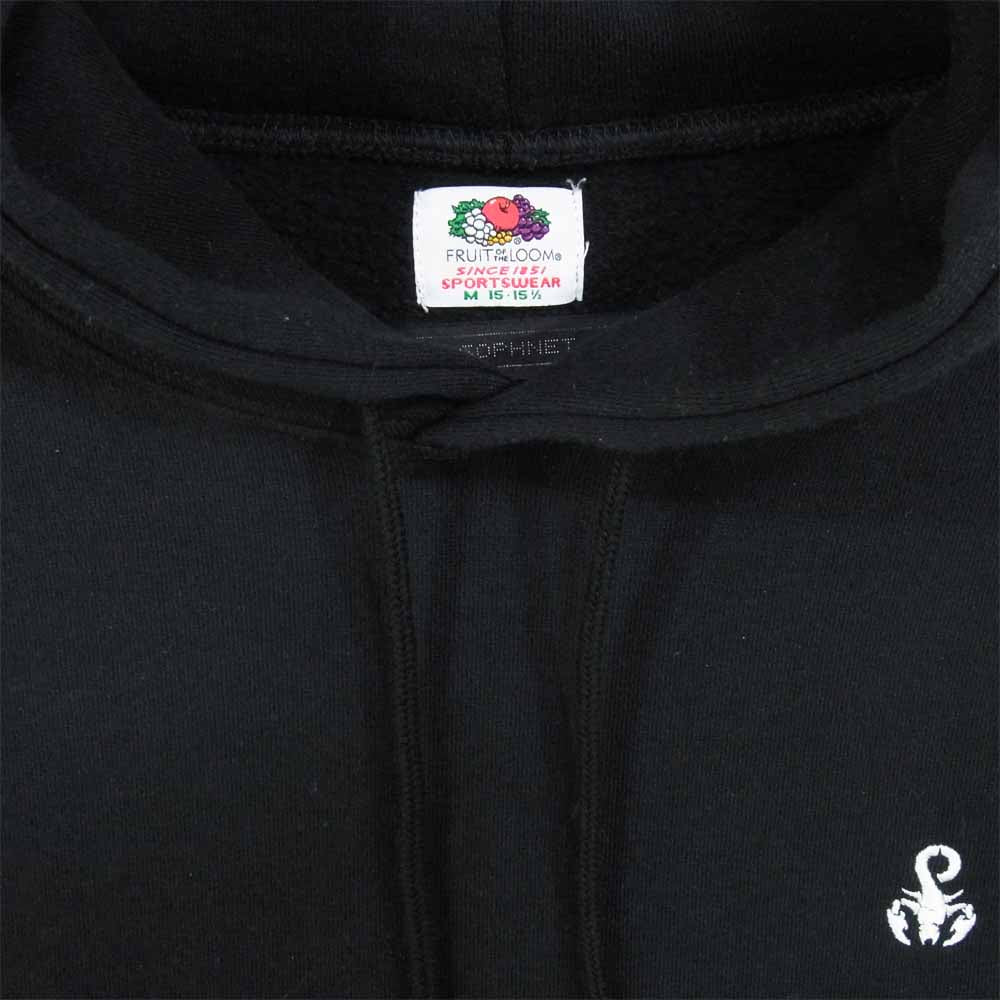 SOPHNET. ソフネット SOPH-192164  FRUIT OF THE LOOM フルーツオブザルーム スウェット フーディー ブラック系 M【中古】