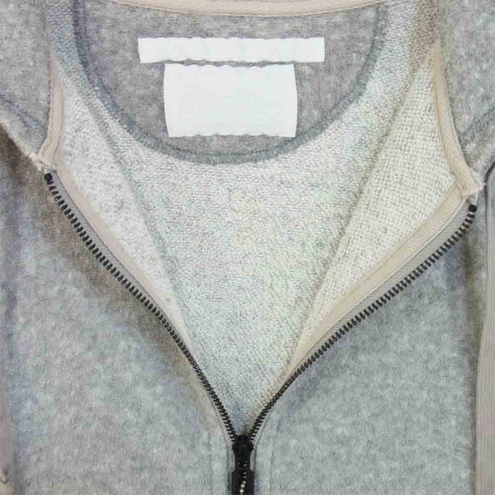 WHITE MOUNTAINEERING ホワイトマウンテニアリング WM1471514 パイル地 ジップ パーカー 日本製 グレー系 1【美品】【中古】