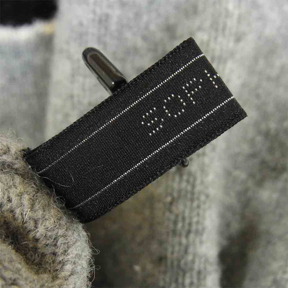 SOPHNET. ソフネット SOPH-167118 TAIL LOGO KNIT カシミア混 ロゴ クルー ネック ニット グレー系 M【美品】【中古】