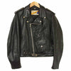 schott ショット PERFECTO パーフェクト レザー ダブル ライダース ジャケット アメリカ製 ブラック系 40【中古】