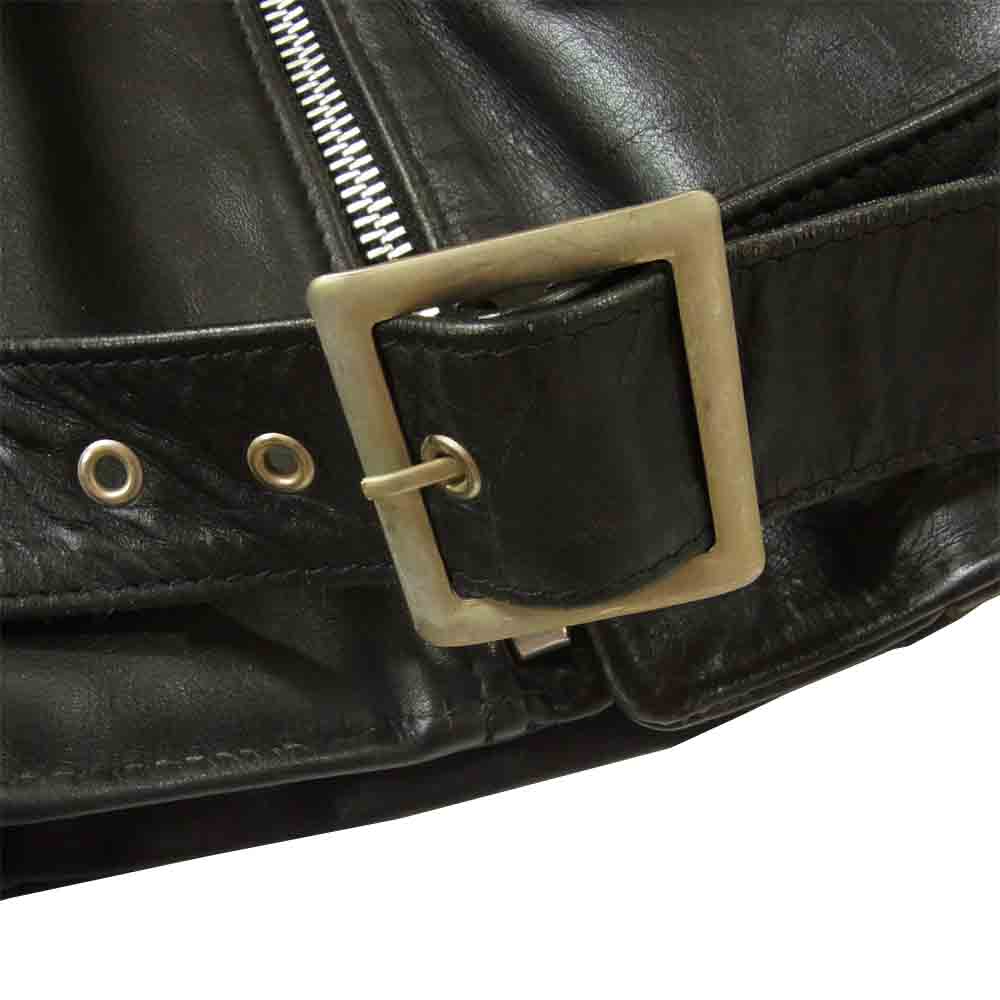 schott ショット PERFECTO パーフェクト レザー ダブル ライダース ジャケット アメリカ製 ブラック系 40【中古】