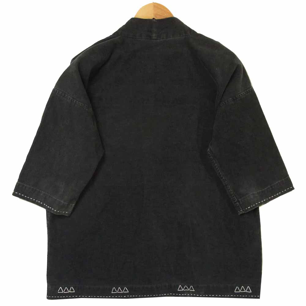 VISVIM ビズビム 12AW SANJURO KIMONO D.K. コーデュロイ 羽織 ジャケット コットン 日本製 ダークグレー系 2【中古】