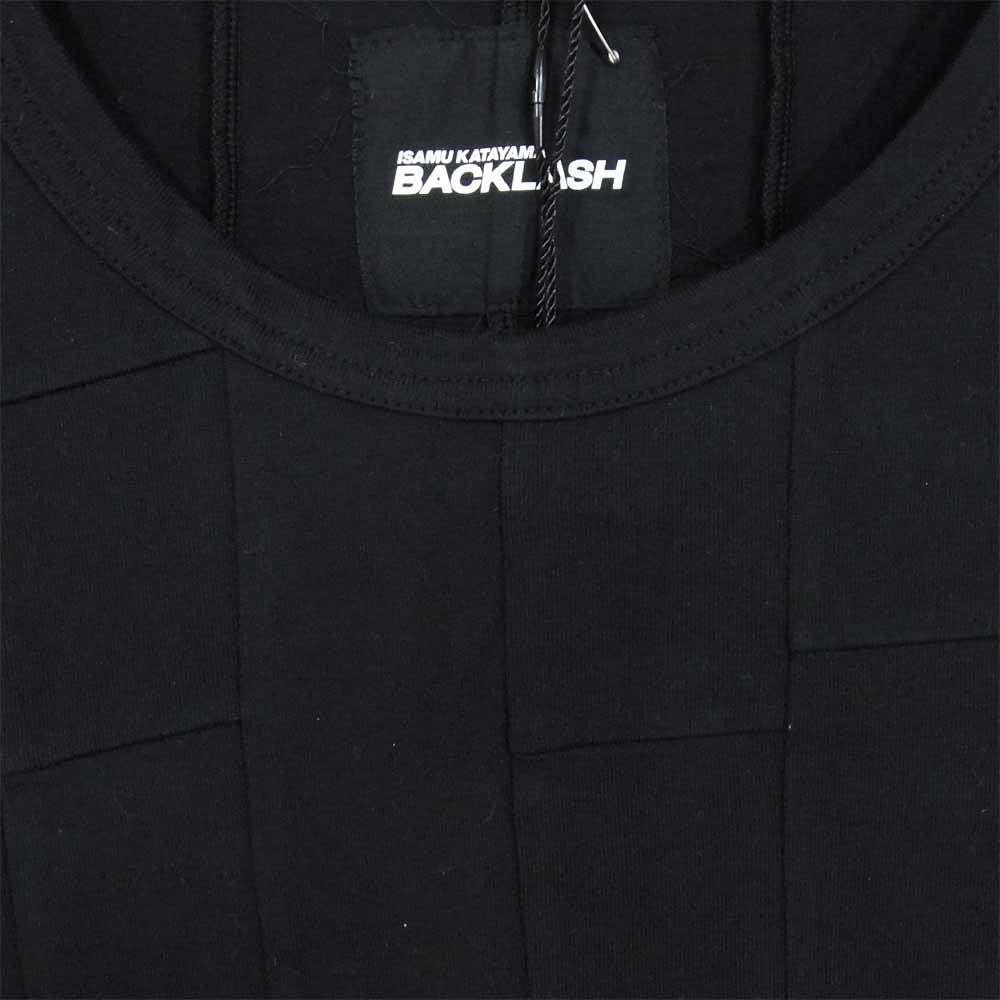 バックラッシュ 1860-03 コットン パッチワーク ショートスリーブ カットソー ブラック系 S【美品】【中古】