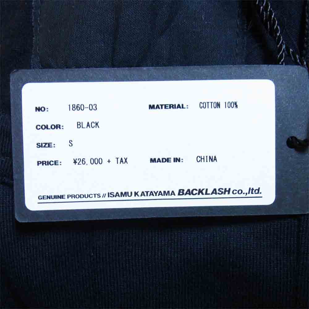 バックラッシュ 1860-03 コットン パッチワーク ショートスリーブ カットソー ブラック系 S【美品】【中古】