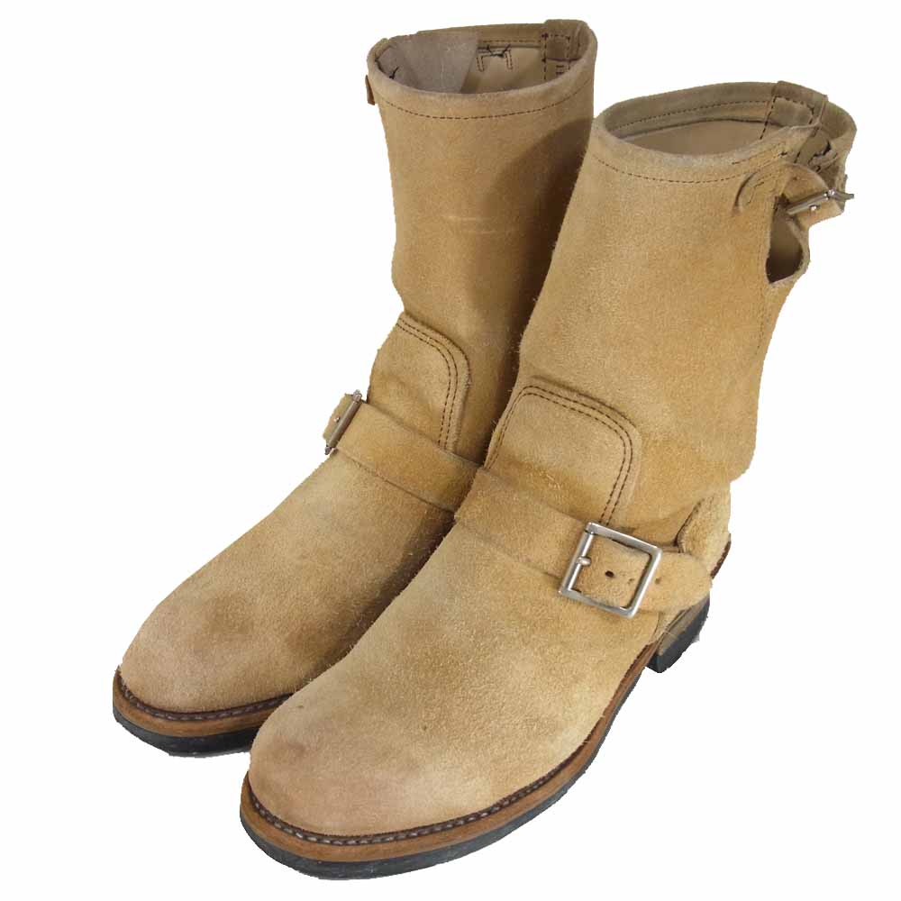 RED WING レッドウィング 8268 スエード エンジニア ブーツ ベージュ系 サイズ表記無(内寸約25cm)【中古】