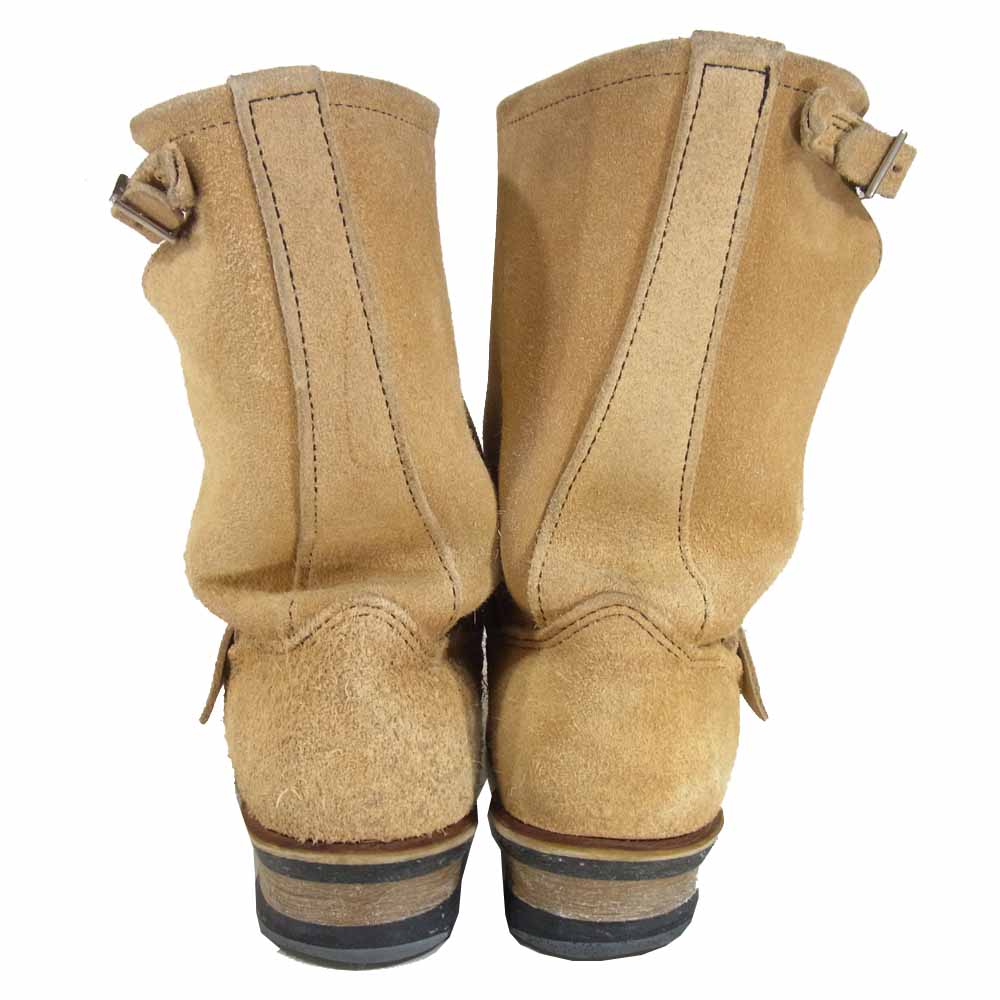 RED WING レッドウィング 8268 スエード エンジニア ブーツ ベージュ系 サイズ表記無(内寸約25cm)【中古】