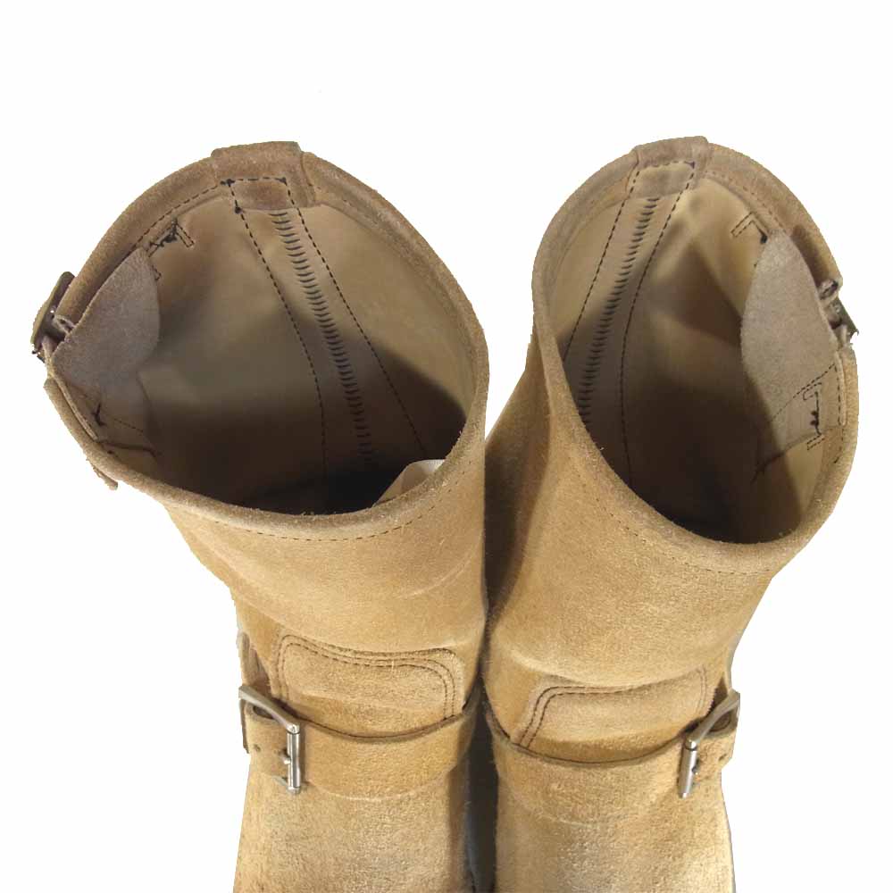 RED WING レッドウィング 8268 スエード エンジニア ブーツ ベージュ系 サイズ表記無(内寸約25cm)【中古】