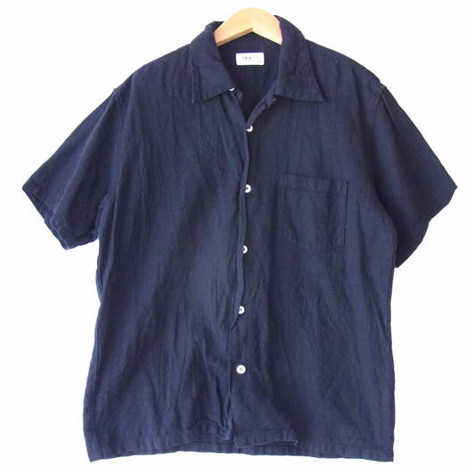 The REAL McCOY'S ザリアルマッコイズ JOE McCOY ジョー マッコイ コットン 半袖 シャツ ブラック系 L【中古】