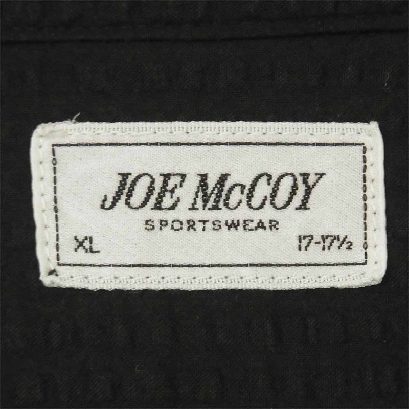 The REAL McCOY'S ザリアルマッコイズ JM PANAMA SHIRT S/S 半袖 パナマシャツ ブラック系 XL【中古】