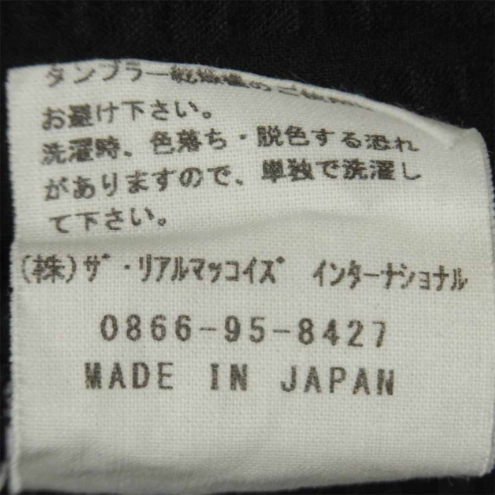The REAL McCOY'S ザリアルマッコイズ JM PANAMA SHIRT S/S 半袖 パナマシャツ ブラック系 XL【中古】