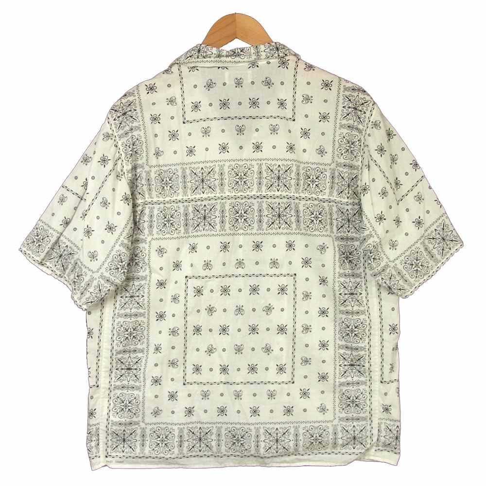 The REAL McCOY'S ザリアルマッコイズ JOE McCOY ジョー マッコイ JM BANDANNA SHIRT バンダナ 半袖 シャツ ホワイト系 M【中古】