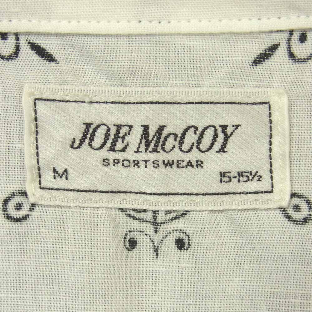 The REAL McCOY'S ザリアルマッコイズ JOE McCOY ジョー マッコイ JM BANDANNA SHIRT バンダナ 半袖 シャツ ホワイト系 M【中古】