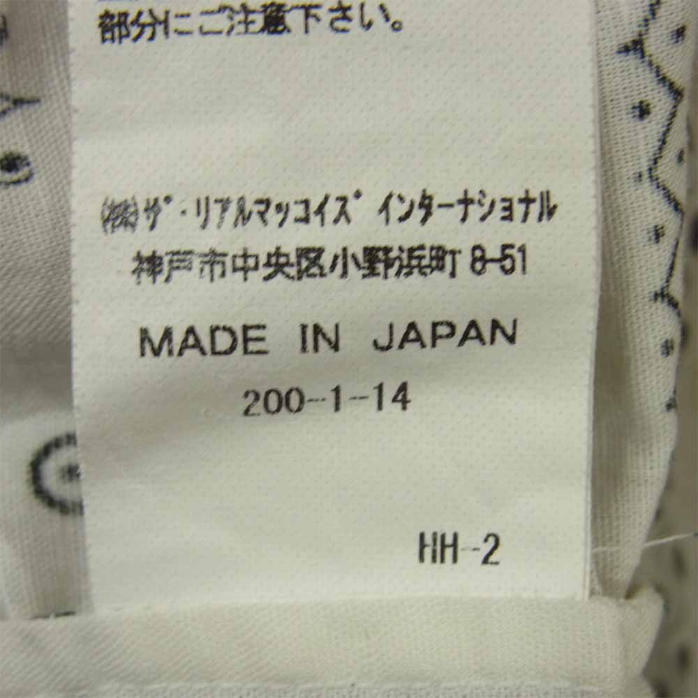 The REAL McCOY'S ザリアルマッコイズ JOE McCOY ジョー マッコイ JM BANDANNA SHIRT バンダナ 半袖 シャツ ホワイト系 M【中古】