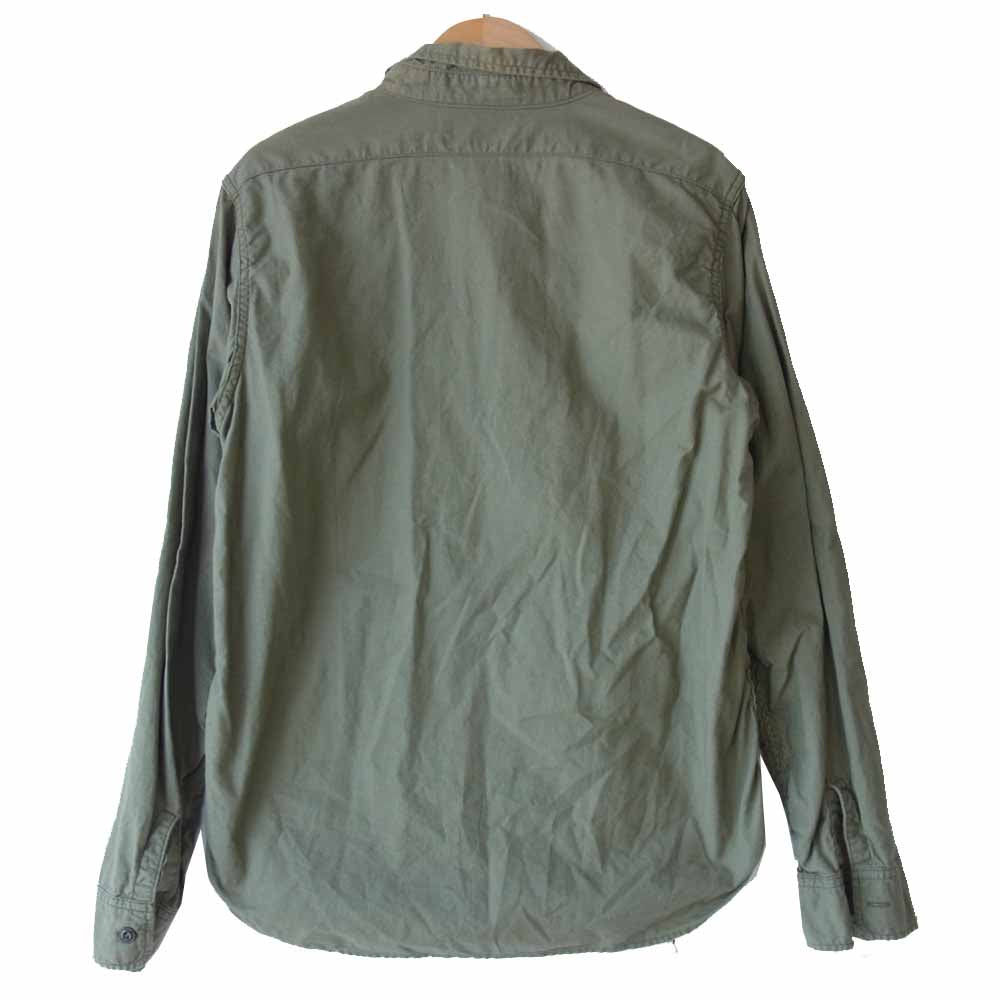 The REAL McCOY'S ザリアルマッコイズ NAVAL CLOTHING FACTORY U.S.N ミリタリー シャツ カーキ系【中古】