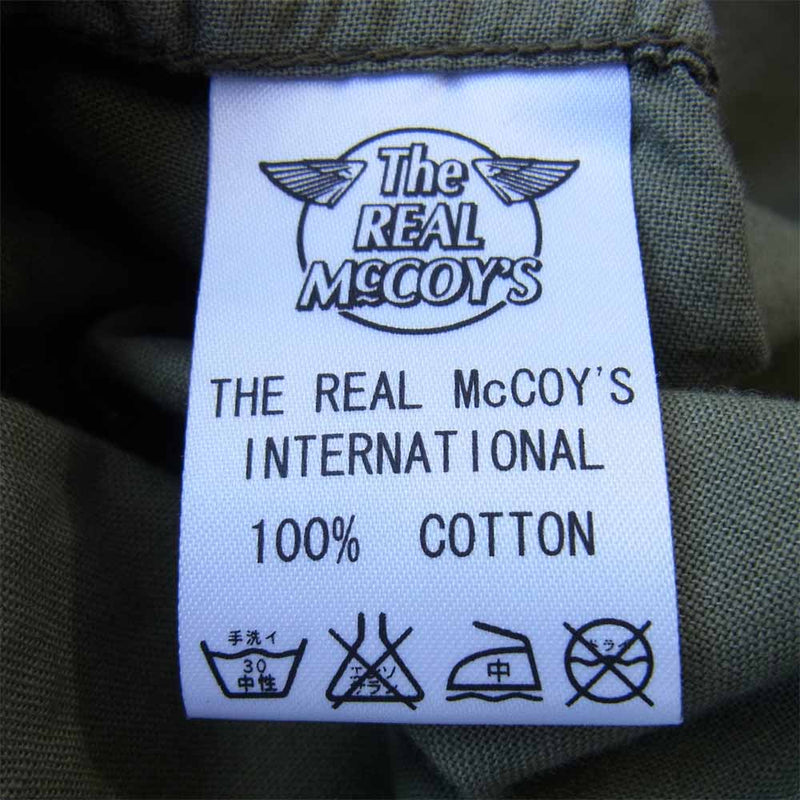 The REAL McCOY'S ザリアルマッコイズ NAVAL CLOTHING FACTORY U.S.N ミリタリー シャツ カーキ系【中古】