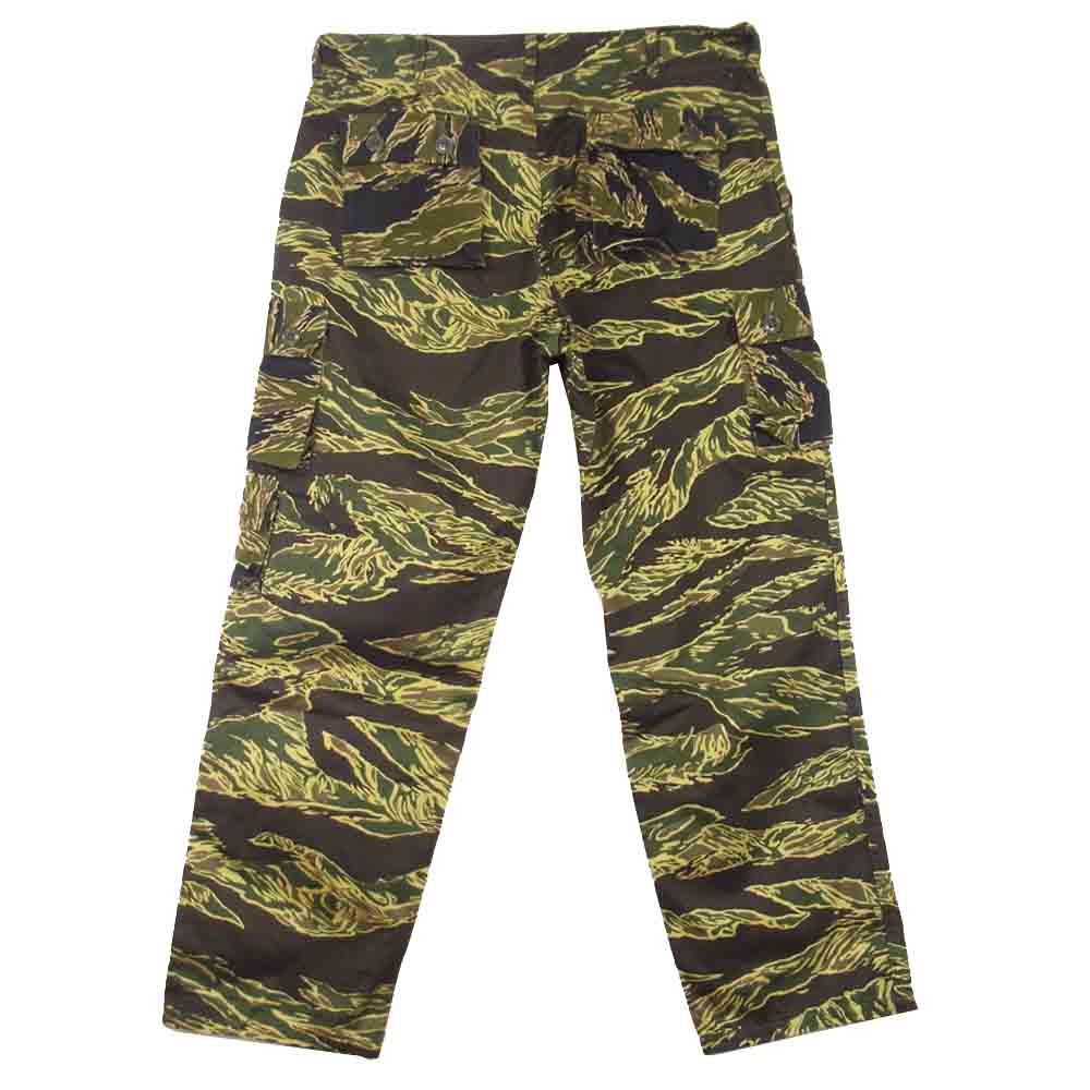 The REAL McCOY'S ザリアルマッコイズ MP18091 JOHN WAYNE TIGER CAMOUFLAGE TROUSERS ジョンウェイン タイガーカモ カモ柄 パンツ カーキ系 XL【美品】【中古】