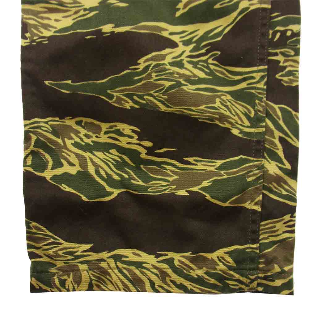 The REAL McCOY'S ザリアルマッコイズ MP18091 JOHN WAYNE TIGER CAMOUFLAGE TROUSERS ジョンウェイン タイガーカモ カモ柄 パンツ カーキ系 XL【美品】【中古】