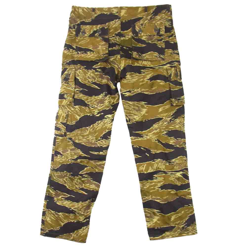 The REAL McCOY'S ザリアルマッコイズ JOHN WAYNE TIGER CAMOUFLAGE TROUSERS ジョンウェイン タイガーカモ カモ柄 パンツ カーキ系 34【美品】【中古】
